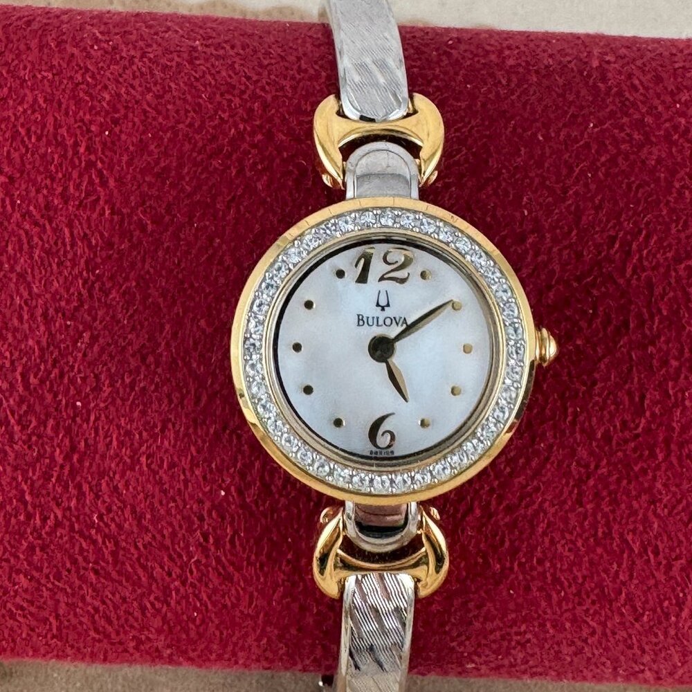 Bulova Classic Dress Watch With 3 different Fabulous Diamond Bezels